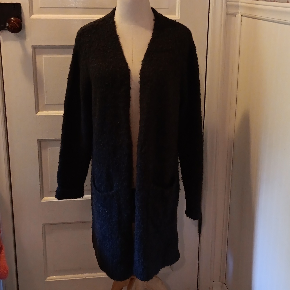 Eddie Bauer Grey thick cardigan sweater